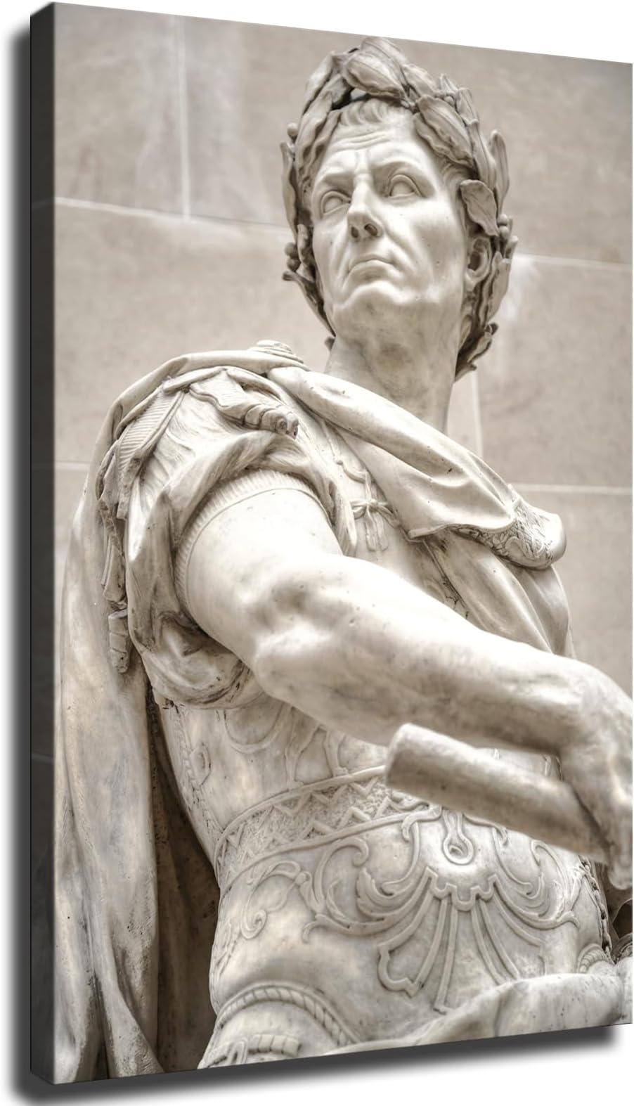 Julius Caesar Roman Italy Rome Statue Poster Prints Canvas Painting Wall Art for Living Room Bedroom Printins Wall Decor Gift (8x12inch-No Framed)