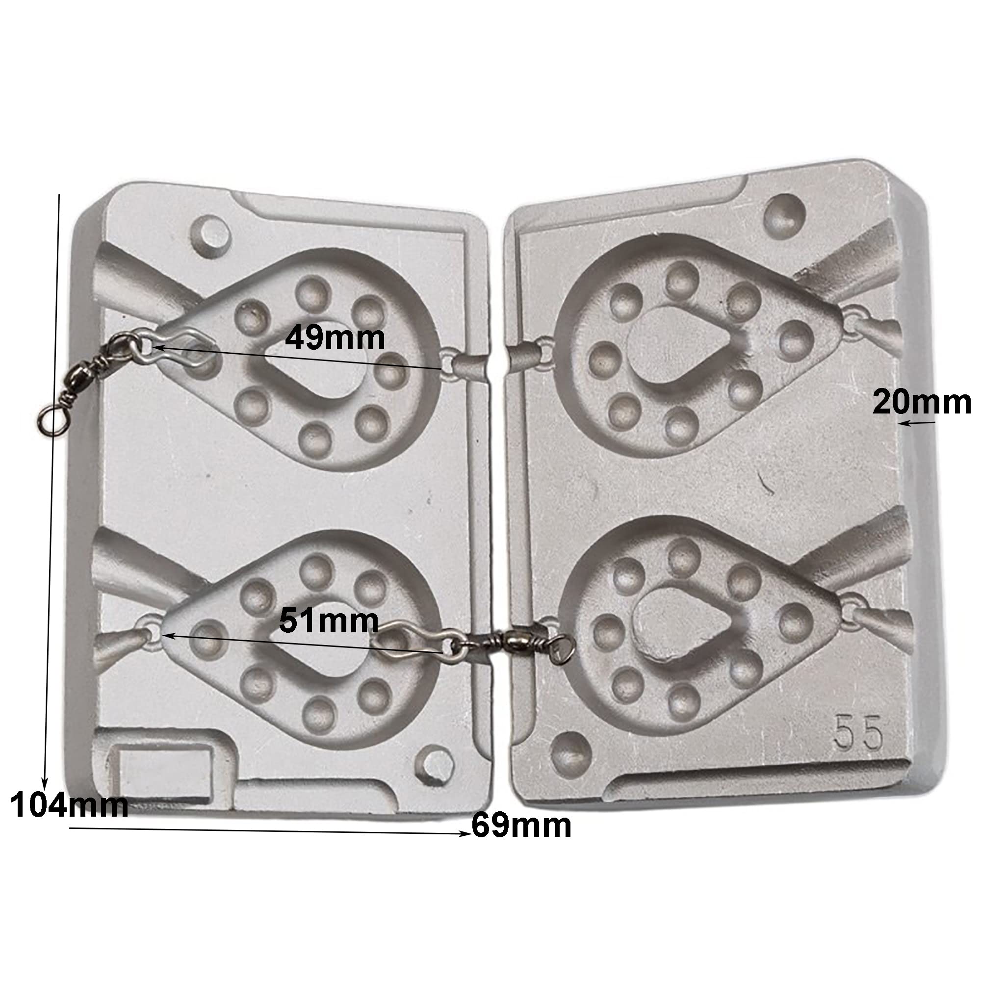 Watch Grip ciężarek wędkarski forma 150-170g /karp, morze, wędkarstwo rzeczne