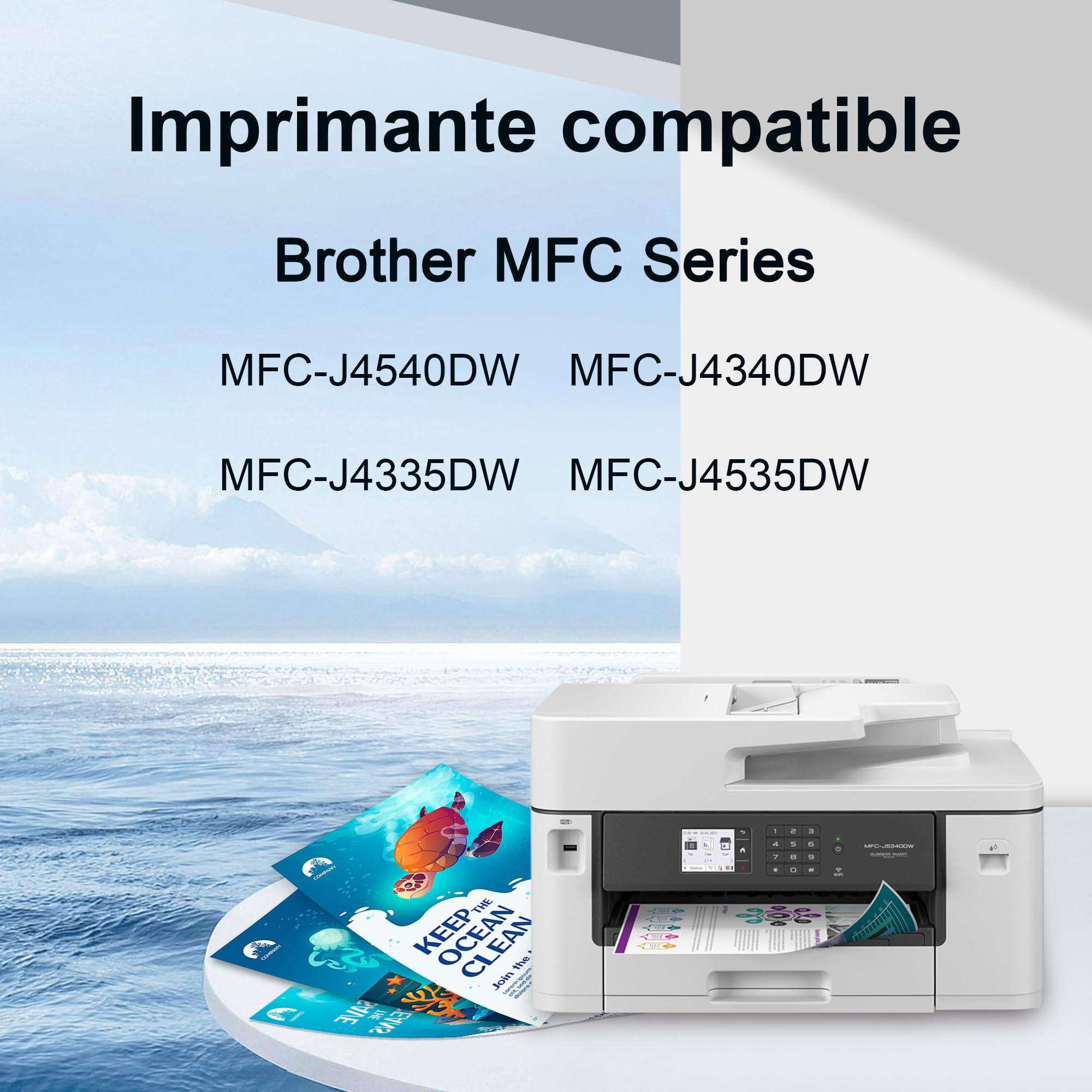 KINGWAY LC426XL LC 426XL Cartouche D'encre Compatible Pour Cartouche Brother LC426 XL LC426XL LC-426XL LC-426XLVAL Pour Brother MFC-J4335DW MFC-J4340DW MFC-J4535DW MFC-J4540DW