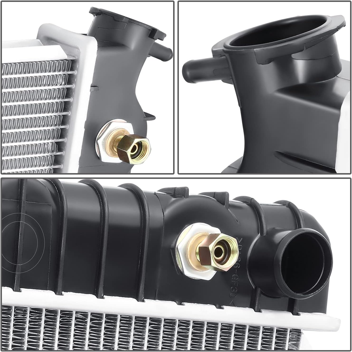 DNA MOTORING OEM-RA-921 OE Style 1-Row Aluminum Cooling Radiator Compatible with 88-91 Buick Lesabre Reatta Delta 88/88-90 Electra
