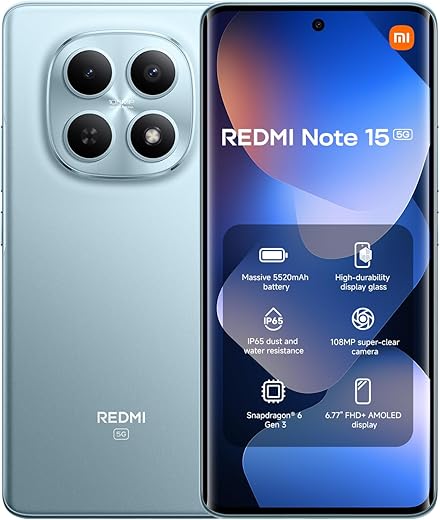 Smartphone Xiaomi Redmi Note 15 5G NFC Azul 8GB RAM 256GB ROM