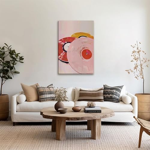 Miniatura 3 de Póster musical para pared, diseño retro, naranja, rojo, de vinilo, para habitación, estética, Y2K, diseño femenino, arte pastel, 8 x 12 pulgadas,