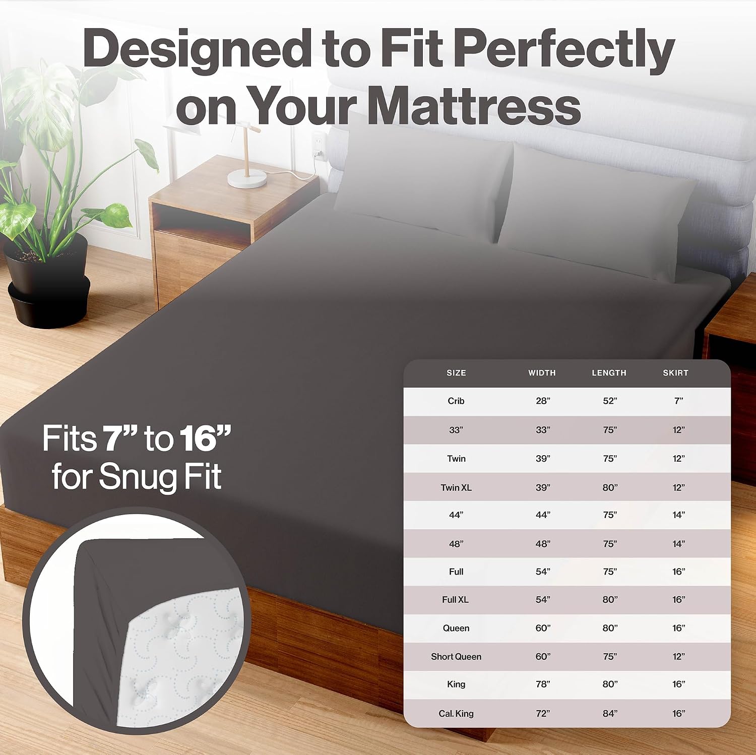 Superity Luxurious Hotel Quality King Fitted Sheet 100% Cotton Ultra Soft, Skin-Friendly & Hypoallergenic Deep Pocket Fits 16 Mattress Easy Care & Snug Fit (King Size - 78 x 80)