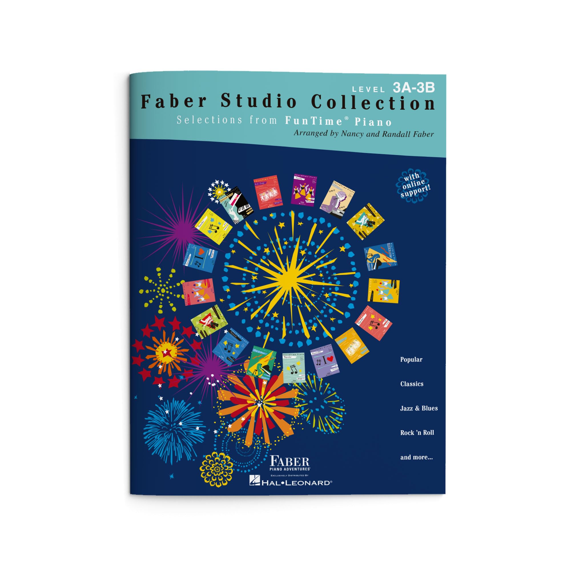 Faber Studio Collection: Selection from FunTime Piano - Level 3A 3B | Piano Sheet Music Book for Students and Teachers | Intermediate Piano Songbook with Jazz, Pop Favorites | Faber Piano Book