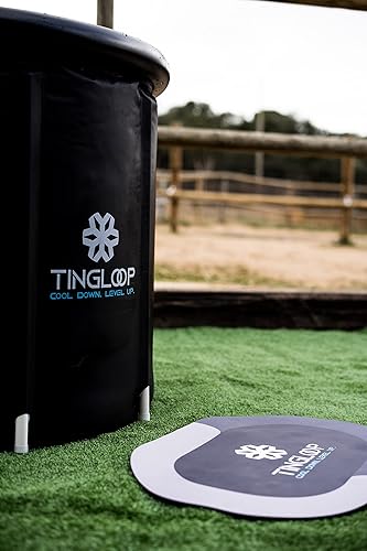 Miniatura 8 de Bañera de hielo para atletas con termómetro y cubierta bañera fría de 100 galones para recuperación, piscina de baño de hielo portátil de múltiples