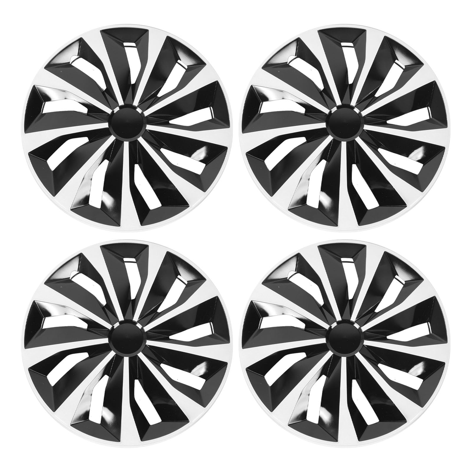 Acouto Set di 4 Coprimozzi Ruota da 15 Pollici, Design R15 a Scatto, Universali per Auto, Camion, SUV, con Materiale ABS Antiurto per Seat