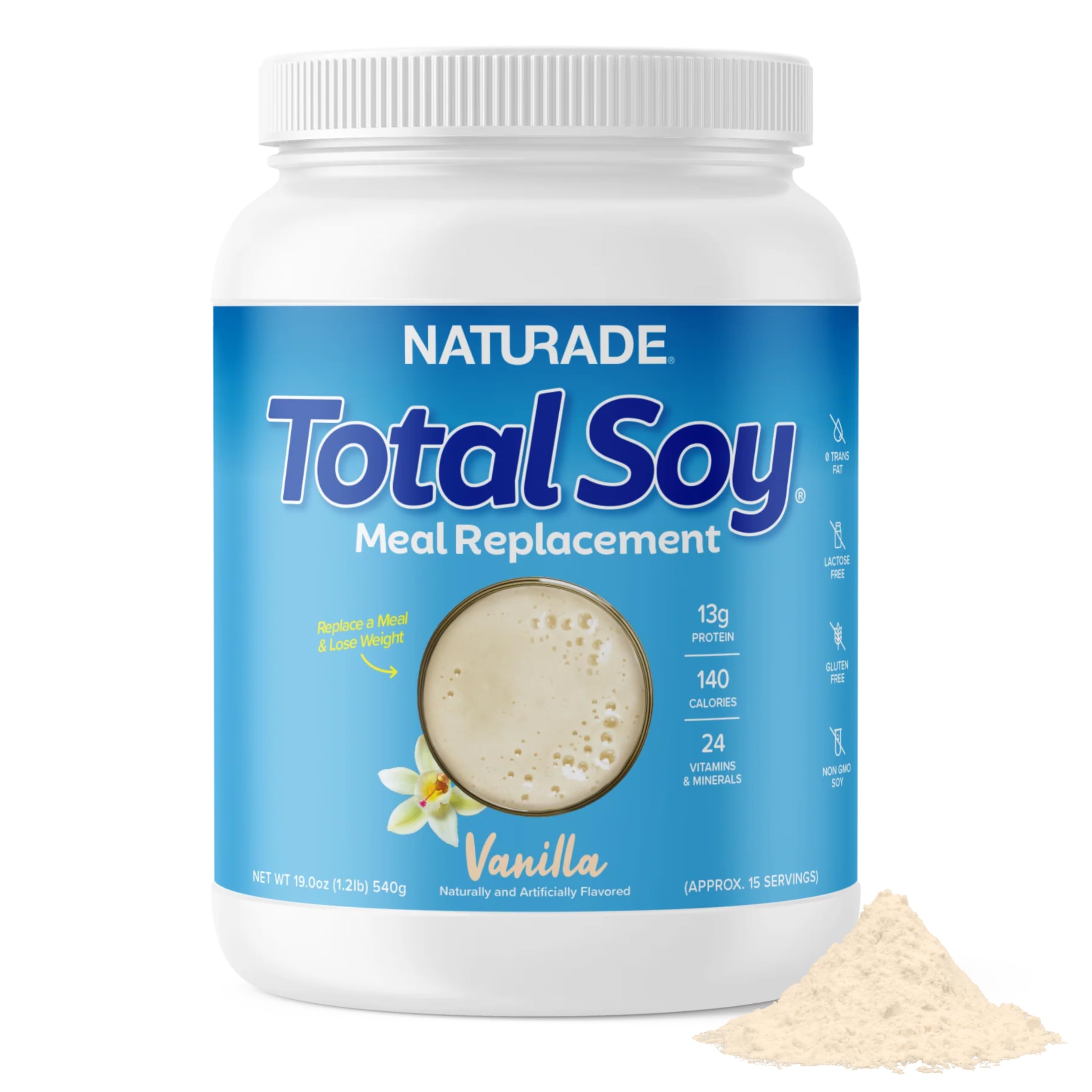 Naturade Meal Replacement Vanilla Total Soy , 1 lb