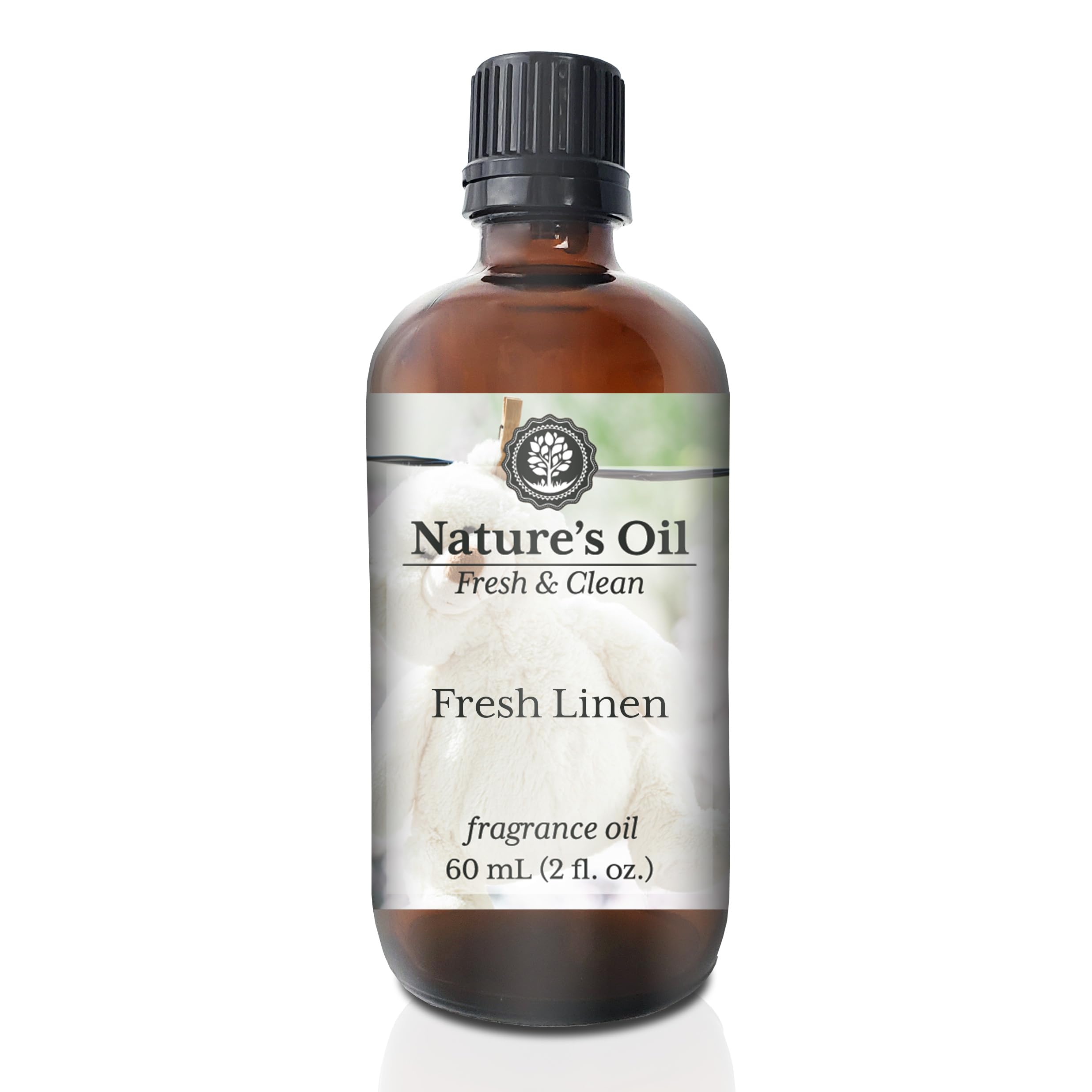 Fresh Linen Fragrance Oil for Perfume, Cologne, Diffusers, Soap Making, Candle Making, Lotion, Home Scents, Linen Spray, Bath Bombs, Slime (2 Fl Oz)
