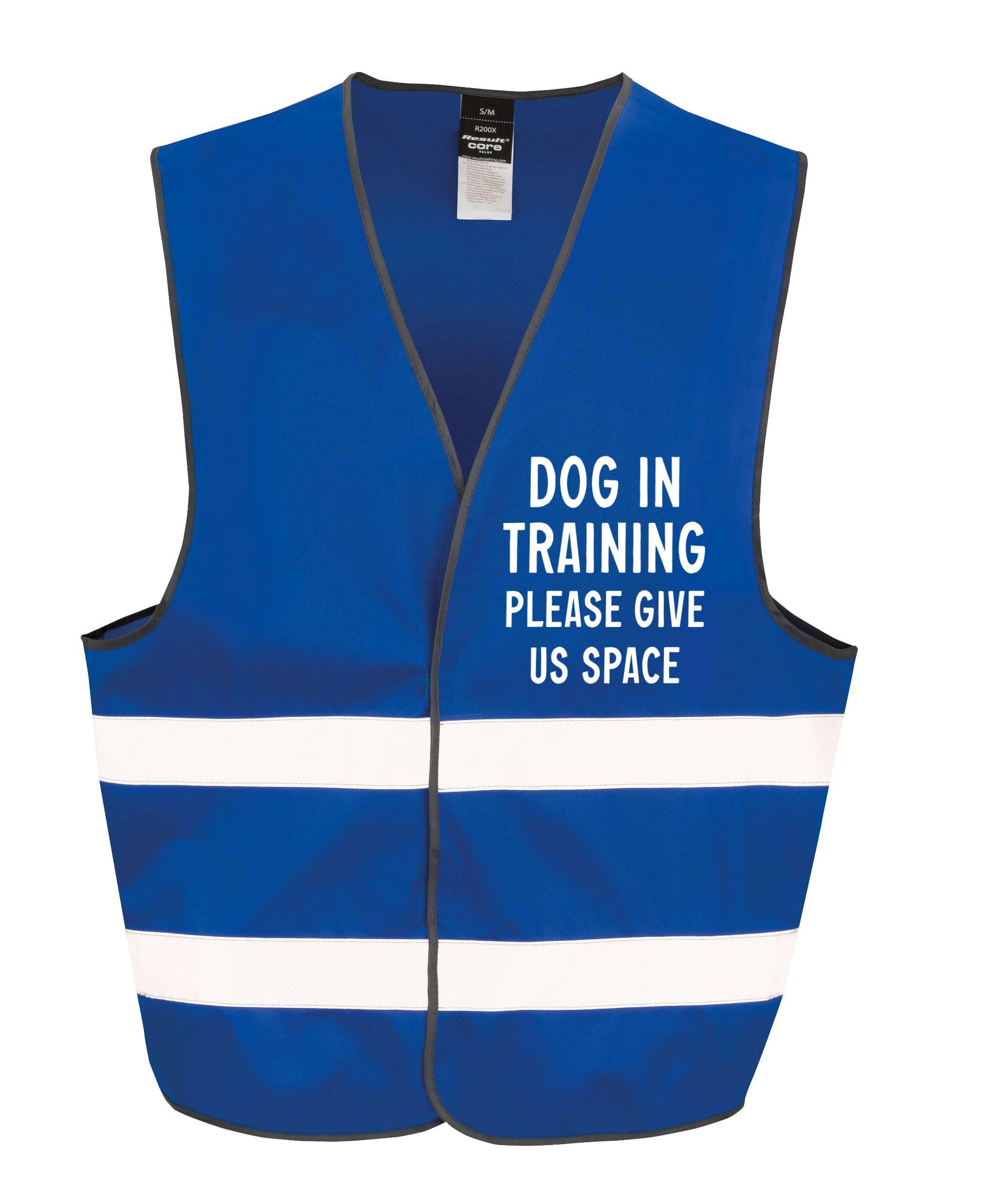 Dog In Training Walking Hi-Vis Waistcoat Reflective Safety Vest (UK, Alpha, XXL, 3XL, Regular, Regular, Royal Blue)