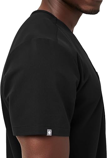 FIGS Leon Scrub Top for Men 3 Pockets, Tailored Fit, Modern V-Neck, 4-Way Stretch, Moisture-Wicking