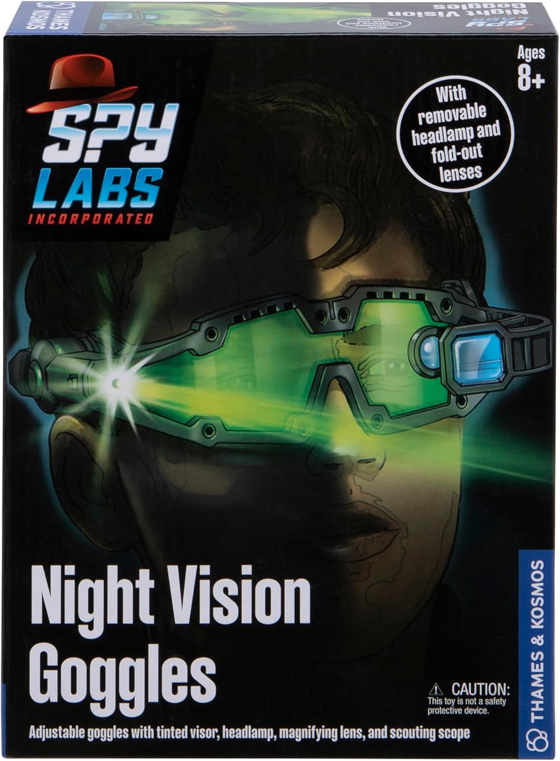 Thames & Kosmos Spy Labs Inc: Night Vision Goggles Conduct Secret Missions & Surveillance at Night! | Essential Tools & Tricks of The Trade from The Detective Gear Experts for Young Investigators
