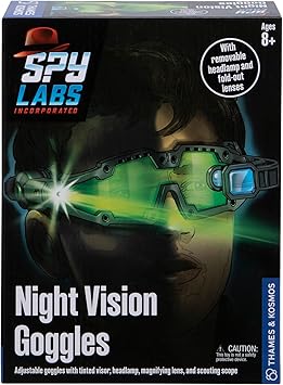 Thames & Kosmos Spy Labs Inc: Night Vision Goggles Conduct Secret Missions & Surveillance at Night! | Essential Tools & Tricks of The Trade from The Detective Gear Experts for Young Investigators