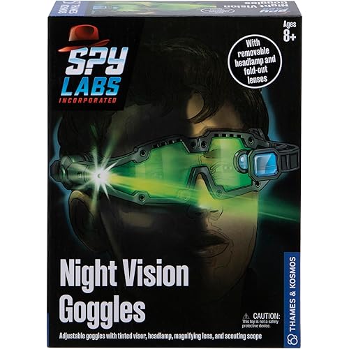 Thames & Kosmos Spy Labs Inc: Night Vision Goggles Conduct Secret Missions & Surveillance at Night! | Essential Tools & Tricks of The Trade from The Detective Gear Experts for Young Investigators
