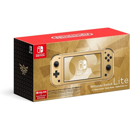 Nintendo Switch Lite: Hyrule Edition - 32 GB (With Bonus 12 Month Switch Online + Expansion Pack)