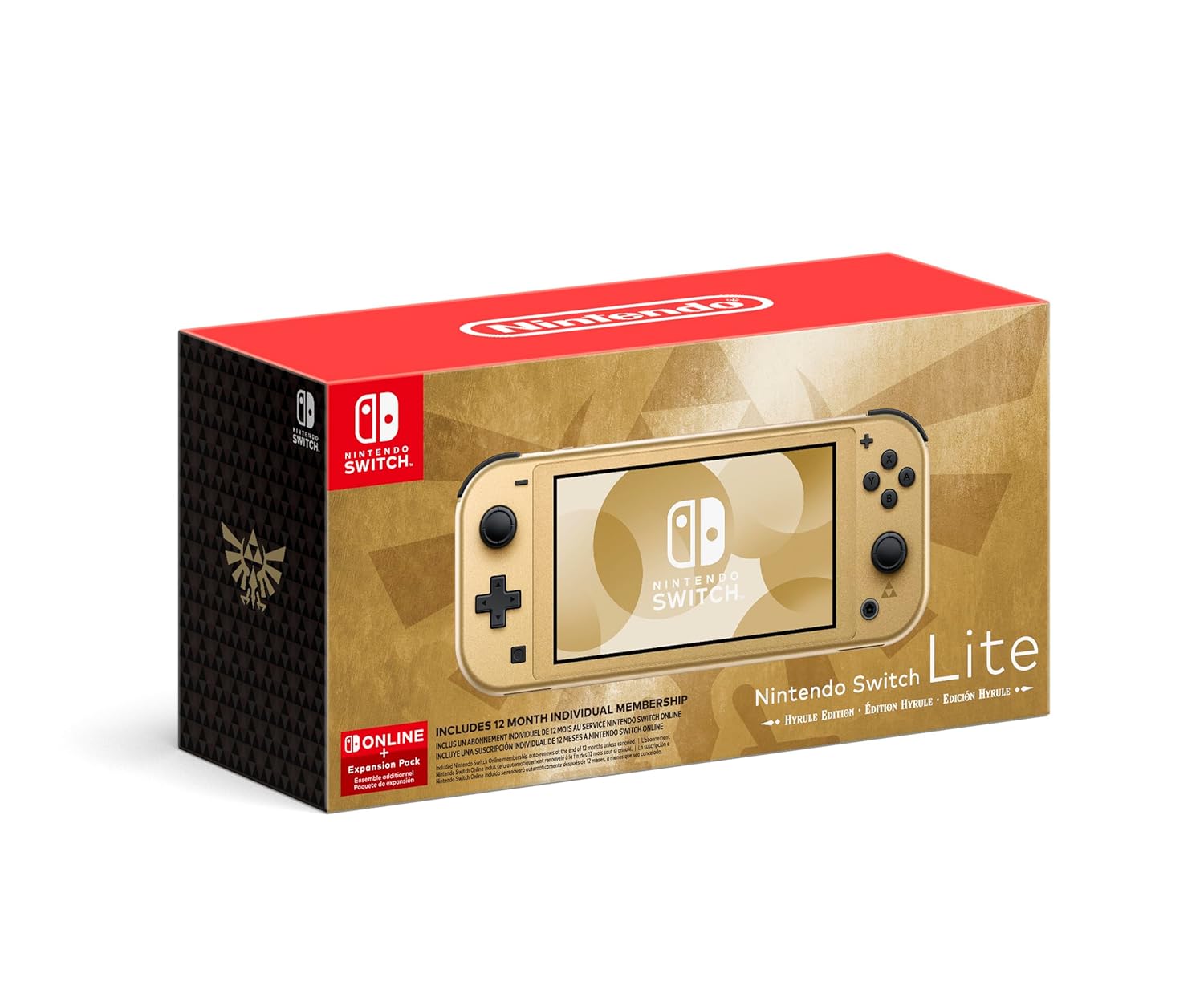 Nintendo Switch Lite: Hyrule Edition - 32 GB (With Bonus 12 Month Switch Online + Expansion Pack)