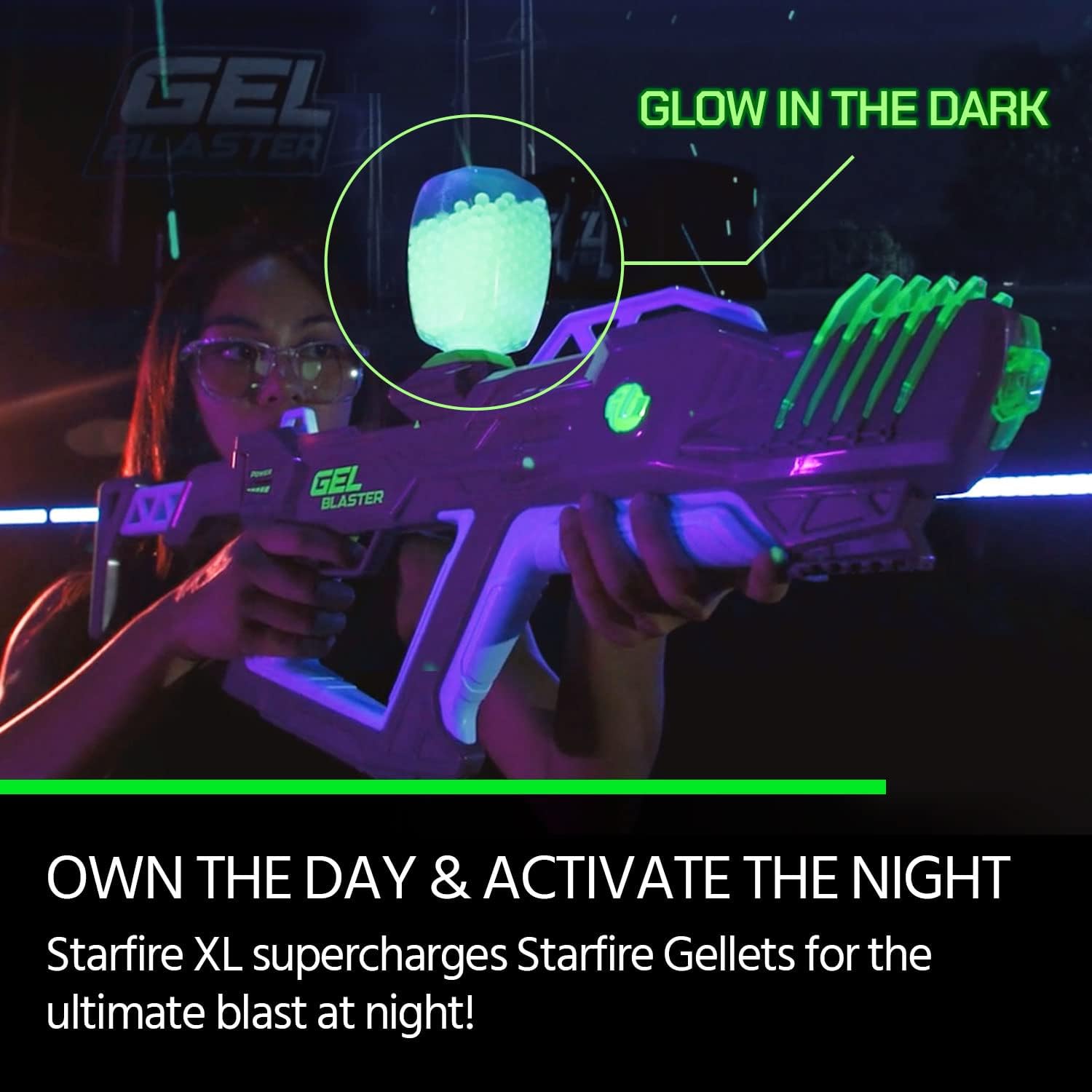 Gel Blaster Starfire XL Blaster BlowinTheDark, de longo alcance