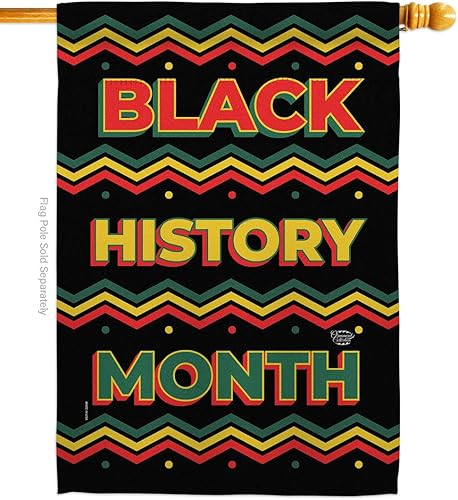 Bandera de casa del mes de la historia negra, Lives Matter BLMCelebrates African Americans Heritage - Cartel decorativo pequeño para jardín, patio,