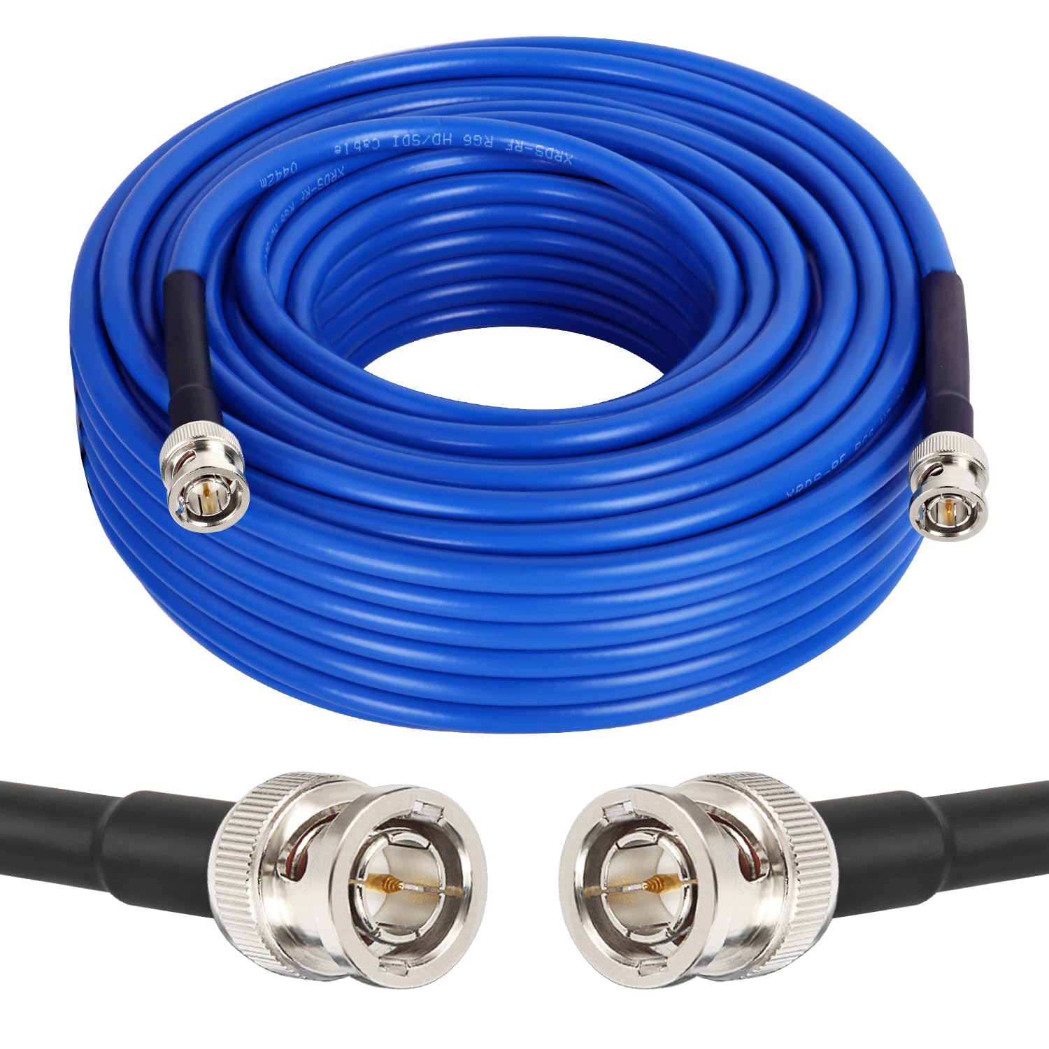 XRDS -RF 12G SDI Cable 75FT, SDI Video Cables 3G/6G/12G 75ohm BNC Male Cable Supports HD-SDI/3G/6G-SDI/4K/8K for Video Security Camera Converter