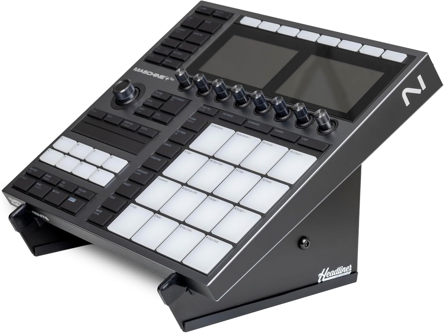 Headliner Adjustable Steel Desktop Production Stand (Large); Fits Larger Desktop Synths, Samplers, Effects Modules, Drum Machines and more Music Production Gear for your Studio