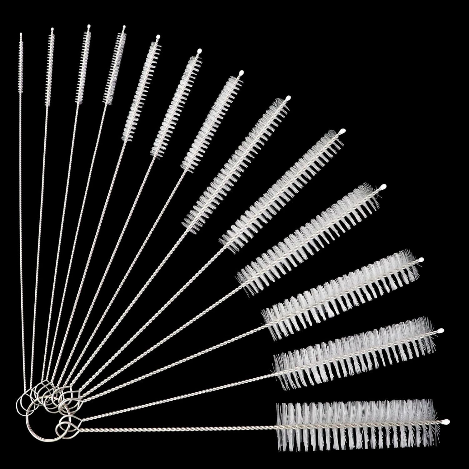 BRUSH HOUSE Set of 10,10mm Dia Chemistry Test Tube Bottle Brushes for Cleaning, Nylon Bottle Cleaning Brush, Baby Bottle Brush, Straw Cleaning Brush,Water Bottle Tube Kettle Spout Cleaning (White) (B07ZRGDBNJ) Amazon Price History, Amazon Price Tracker