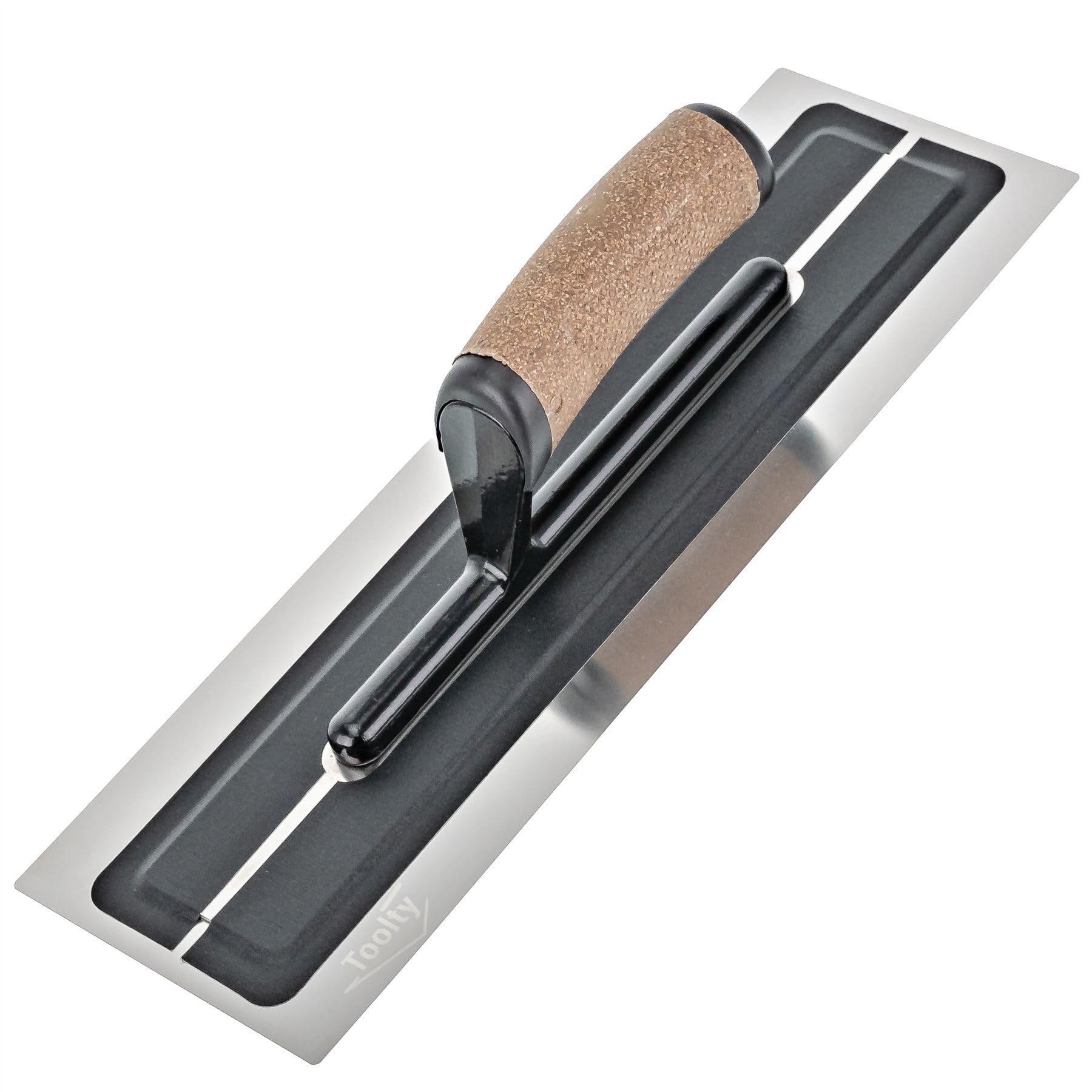 Paleta flexible con mango de corcho, acero inoxidable, 110 x 360 mm