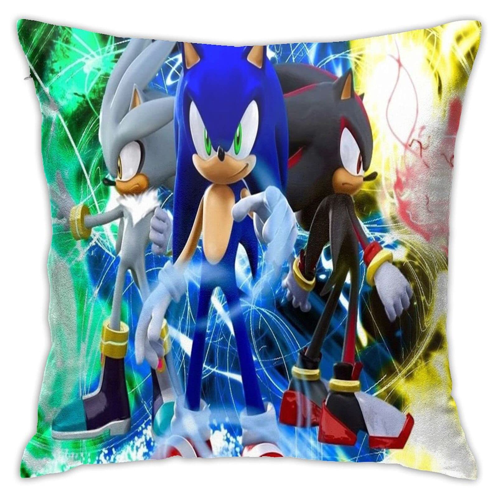JIANKUN Game Square Zippered Cushion Throw Case Pillow Cover 18X18 Inch