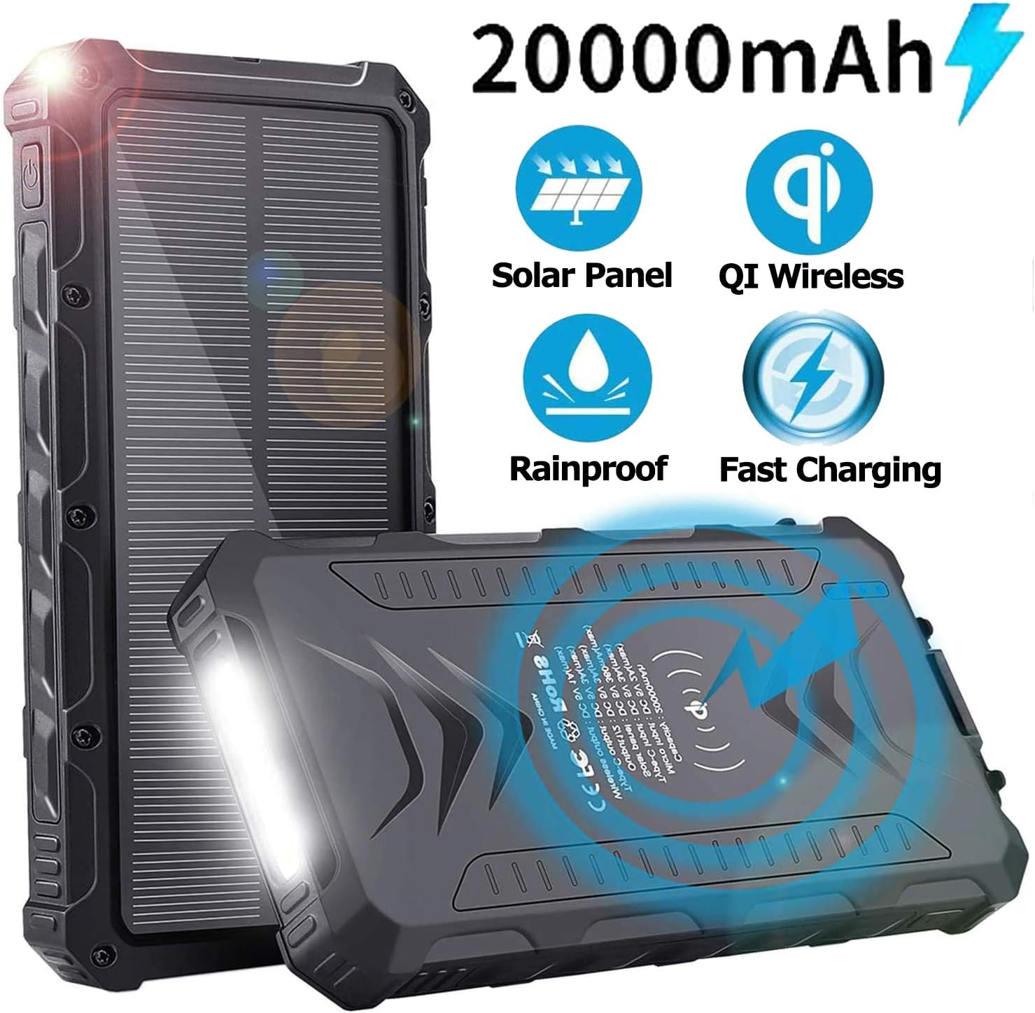 caricabatterie solari da campeggio