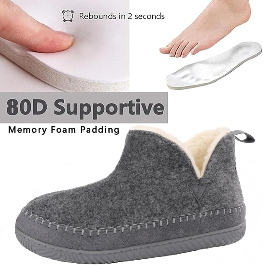 Amazon.com | Zizor Women's Moccasin Bootie Slippers with Cosy