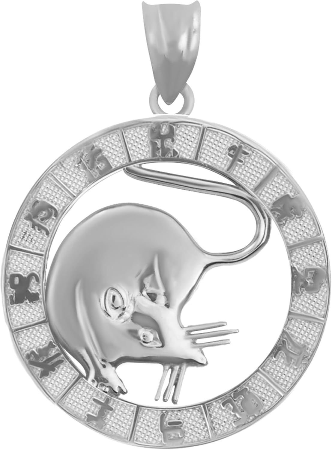 Claddagh Gold .925 Sterling Silver Chinese Zodiac Pendant Only