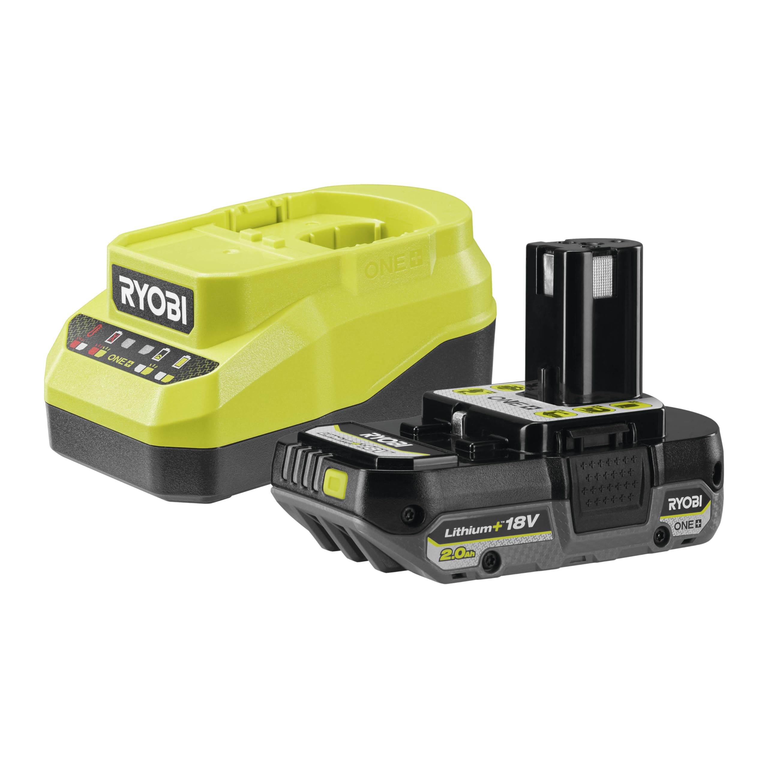RYOBI 18 V ONE+ battery starter set RC18120A-120CG, incl. 1 x 2.0 Ah battery and 2.0 A charger