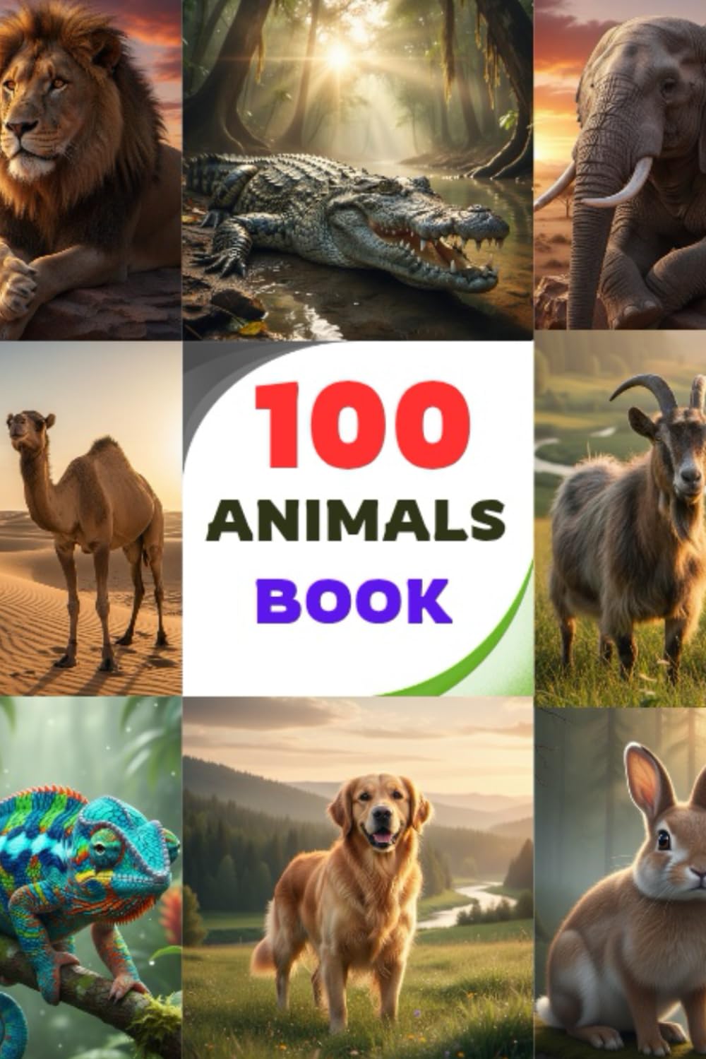100 Animals Book For Kids: Fun Learning Picture Book for Toddlers and Preschoolers
