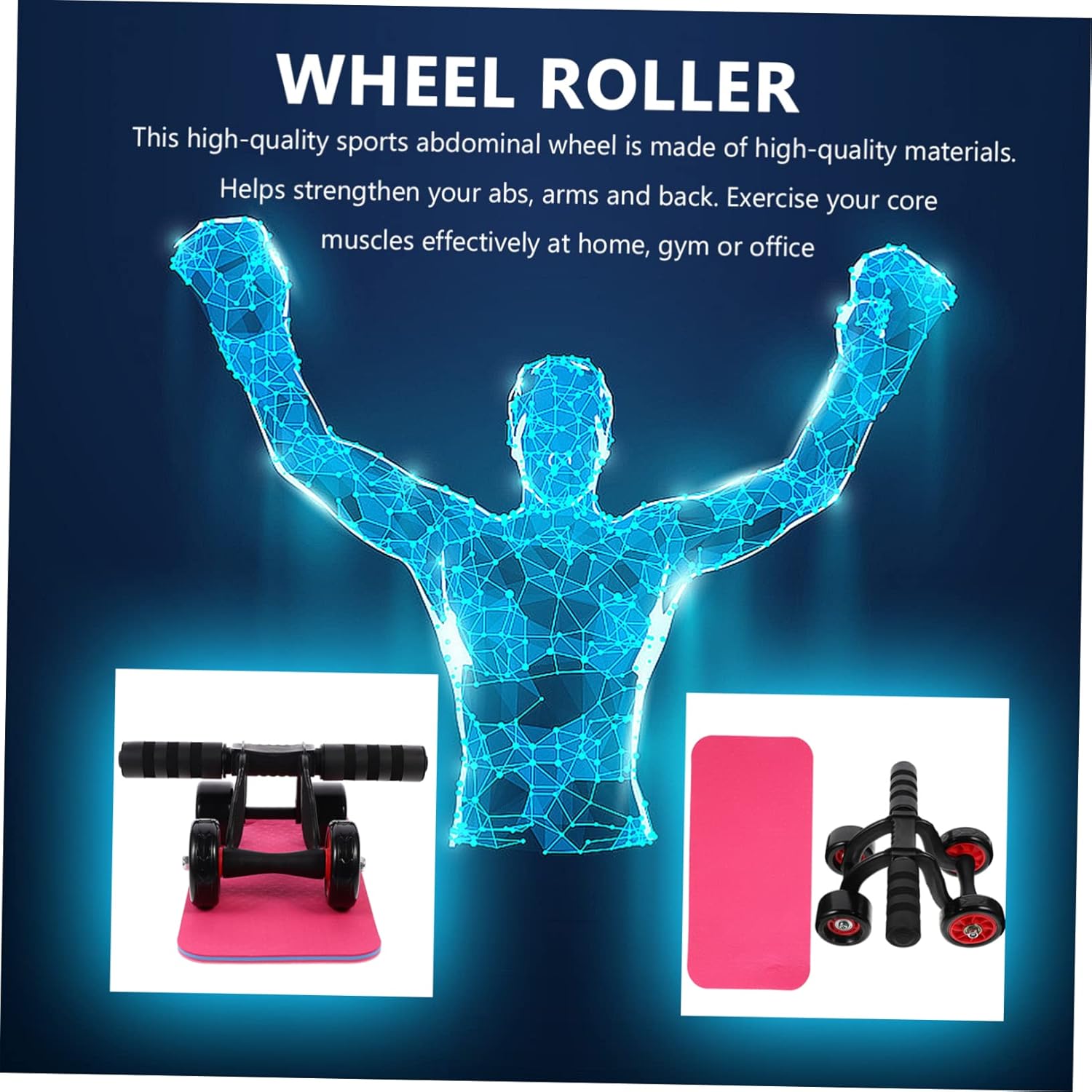 BESPORTBLE Ab Roller Wheel Fitness Wheel Roller Exercise Equipment for Home Marble Granite Friendly