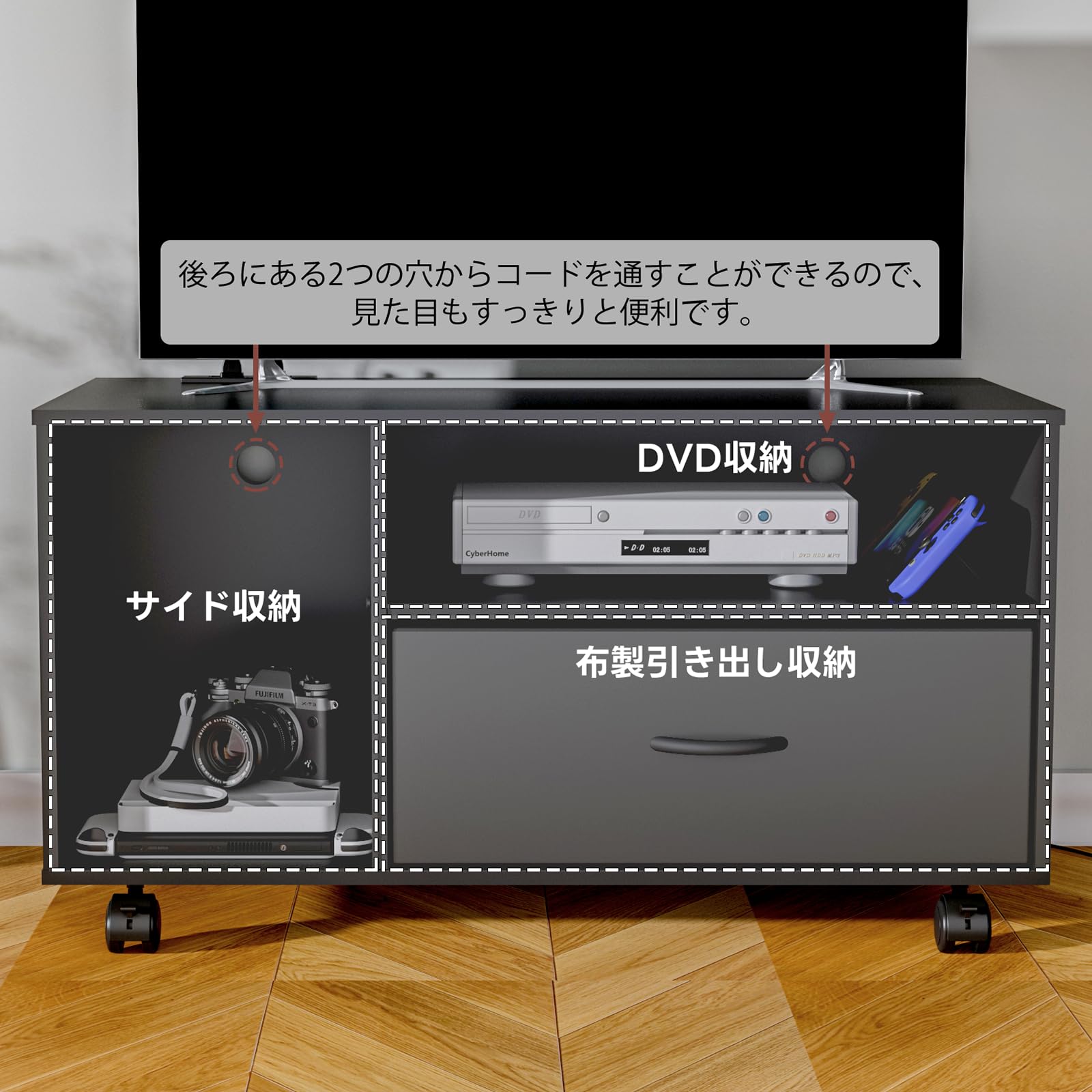 Amazon｜LunarLight テレビ台 TVラック テレビボード ローボード