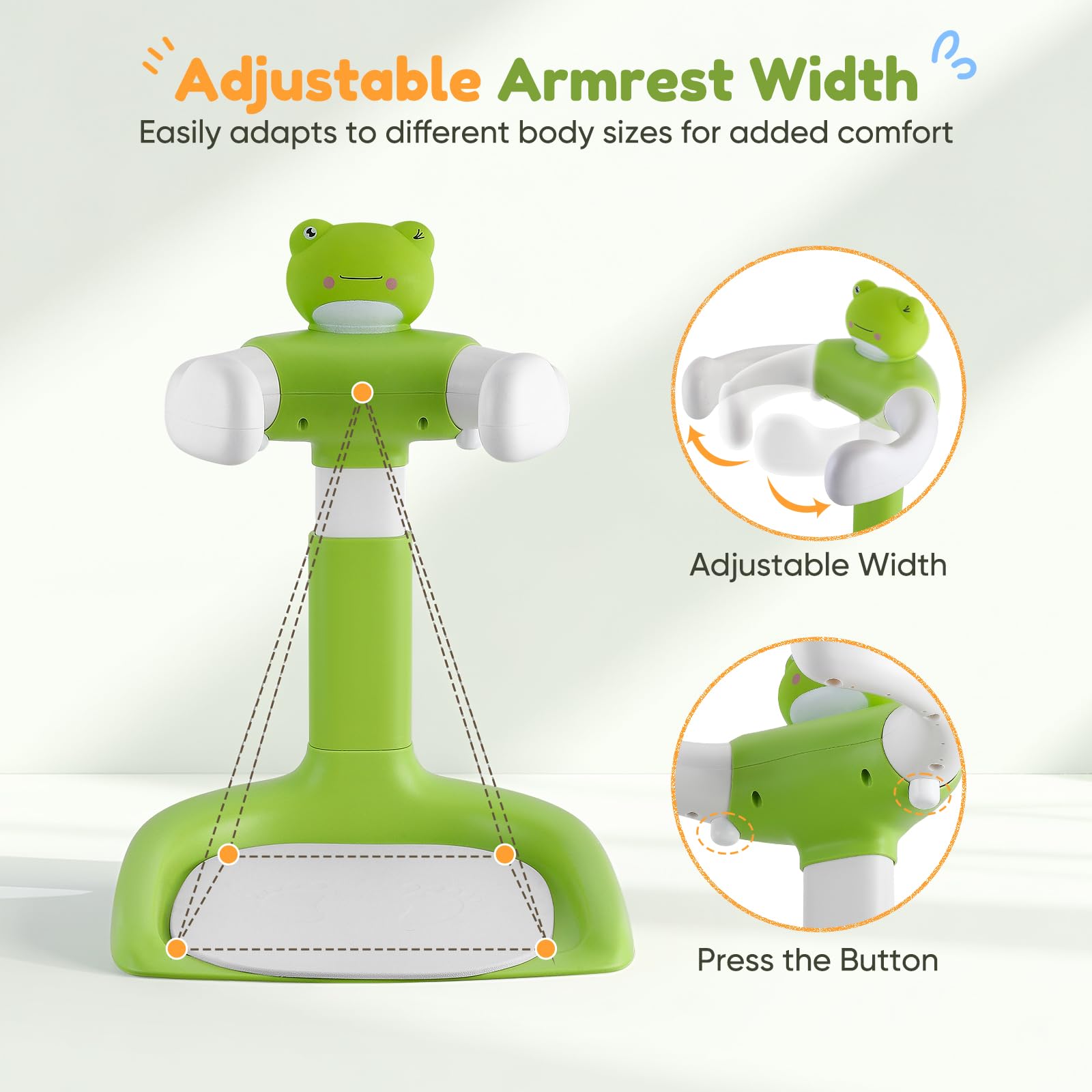 Support de Douche Bébé Debout, Baby Shower Stand Bath pour 6-36 Mois,Tour de Douche Réglable pour Aider Bébé,comme douche bebe debout et cadeau prénatal