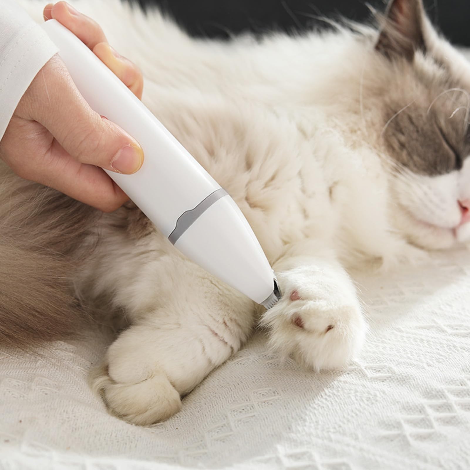 JAOCDOEN Pet Hair Trimmer Electric Pet Hair Clipper Low Noise Multifunctional Trimmer Rechargeable Grooming Kit for Nails Eyes Ears Face Hip