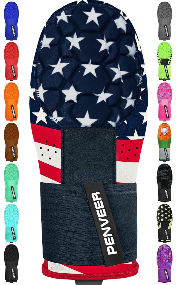 Penveer Baseball Sliding Mitt Youth & Adult, Sliding Glove for Baseball, Softball Sliding Guard, Left and Right Hands (USA Flag, Adult) by Penveer - Used condition - US$20.27