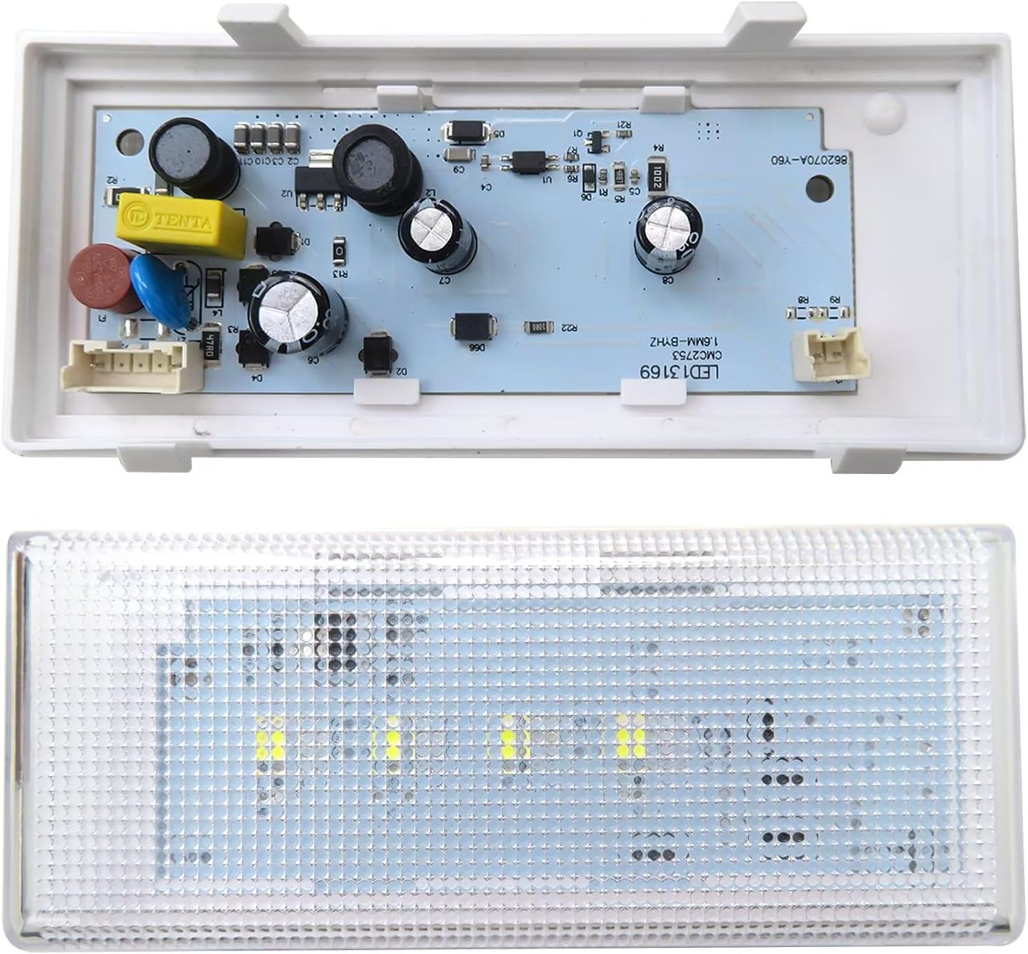 New Version W10515058 Refrigerator LED Module Light Upgrade for Models 106.51129212 106.51132210 106.51132213 106.51133210 106.51133213 106.51134210 106.51134213