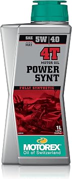 Motorex 198462 Power Synthetic 4T Oil - 5W40-1L