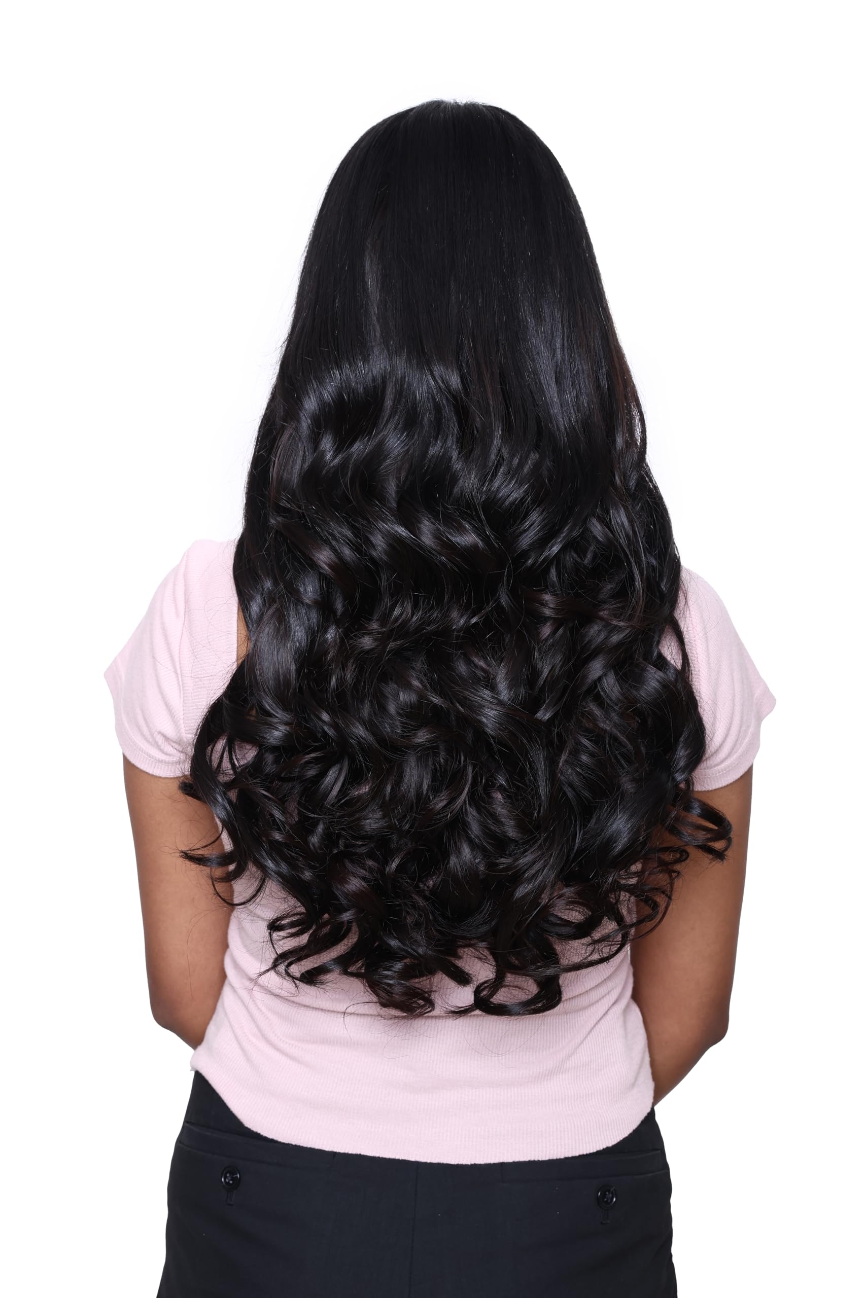 PRIYAZA 22-Inch Synthetic Bridal Hair Extensions for Women