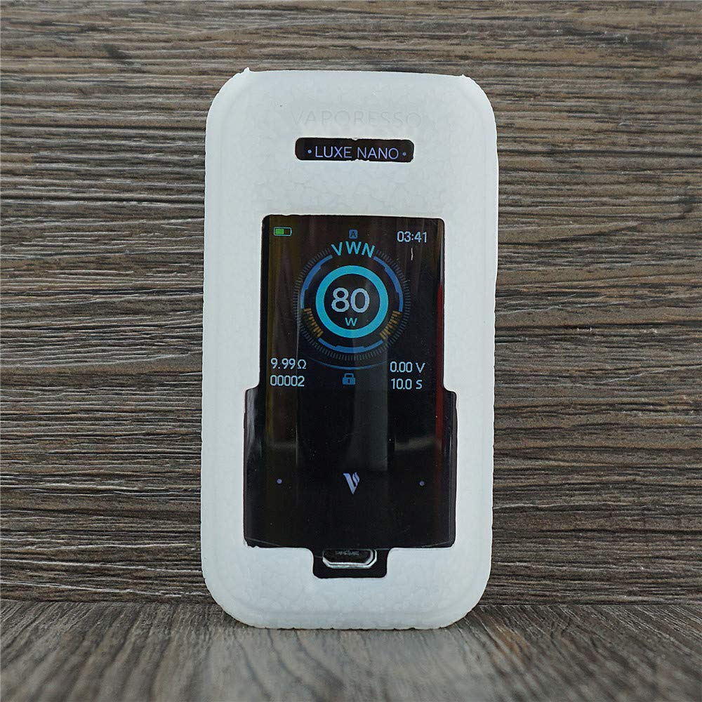 ORIN Texture Silicone Case for Vaporesso Luxe Nano 80W Box Kit Mod Protective Antislip Duarble Sleeve Cover Wrap Skin Decal(Translucent)