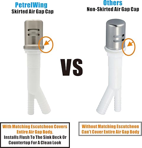 Vista 36 de Kits de espacio de aire para lavavajillas con cubierta de espacio de aire para lavavajillas y protector a juego, lavavajillas de repuesto para Cromo