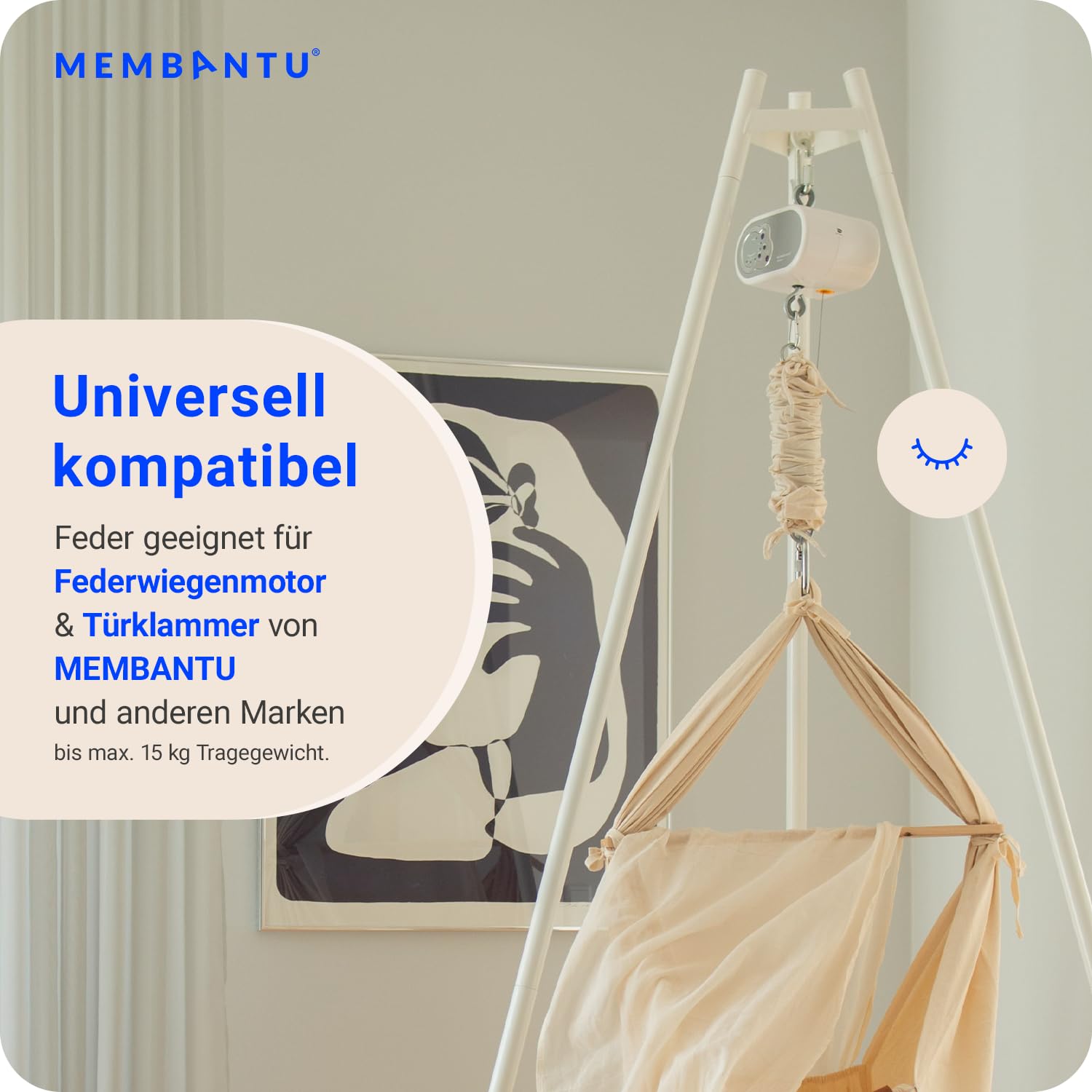 Molla per culla (6 – 15 kg), accessorio per culla sospesa con molla oscillante, pesare delicatamente l'amaca per bambini, altalena sospesa, relax e tranquillo, alta sicurezza
