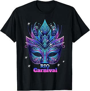 Rio Carnival Mask Brazil Circus Rio de Janeiro Circus T-Shirt