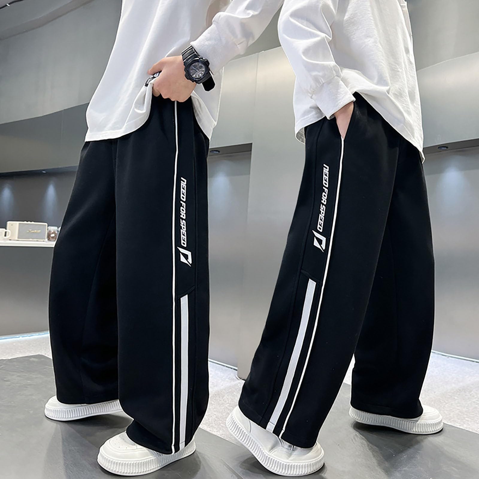 Trainingshose Kinder Jogginghose Jungen Hosen Sporthose 164 Thermohose Laufhose Lang Gefütterte Trainingshosen Hose 128 Jogginganzug 152 116 Junge Schwarze Lässig 140 158 122 Turnhose Jogging