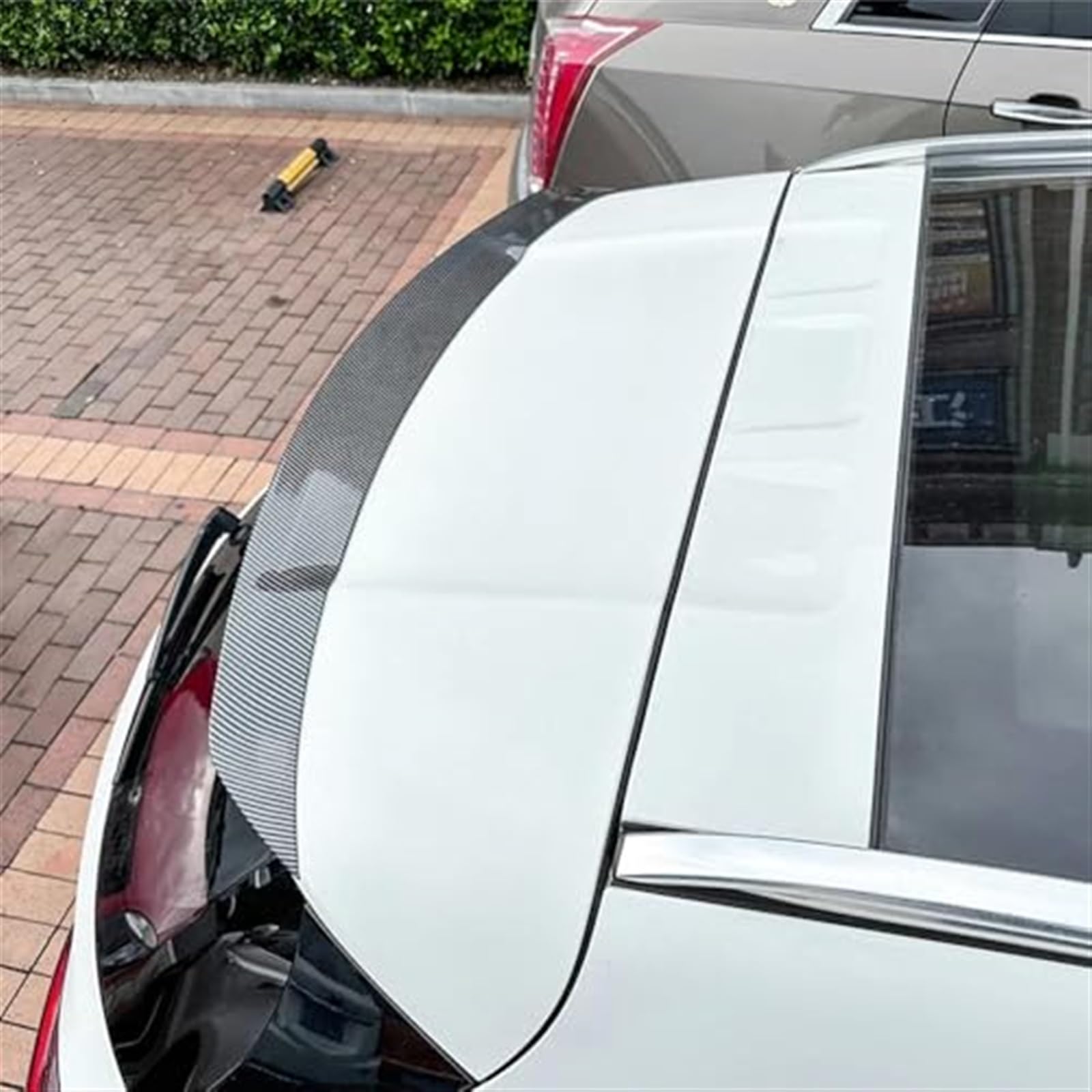 Spojlery tylne bagażnika, do, do klasy GLA, do GLA200, do GLA250 X156 2014-2019 Tylny spojler dachowy skrzydło Body Kit Tuning Tylny spojler samochodowy(Carbon Fiber Look Black)