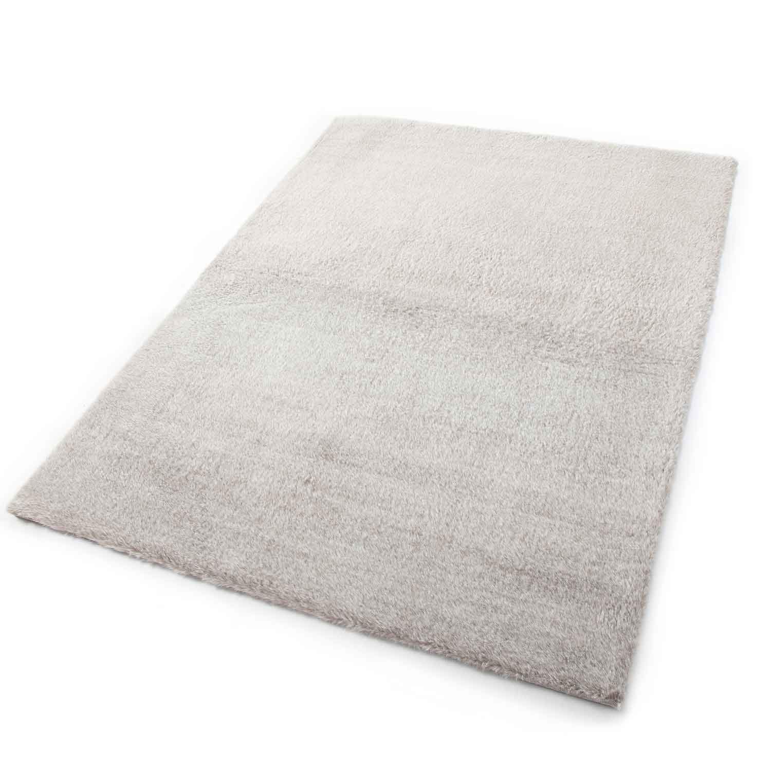 VIMODA Fellteppich Kunstfell Teppich Imitat Meliert mit Doppelter Farbverlauf Dicht Flauschig Seidiger Glanz Hochflor, Farbe:Beige, Maße:160x230 cm