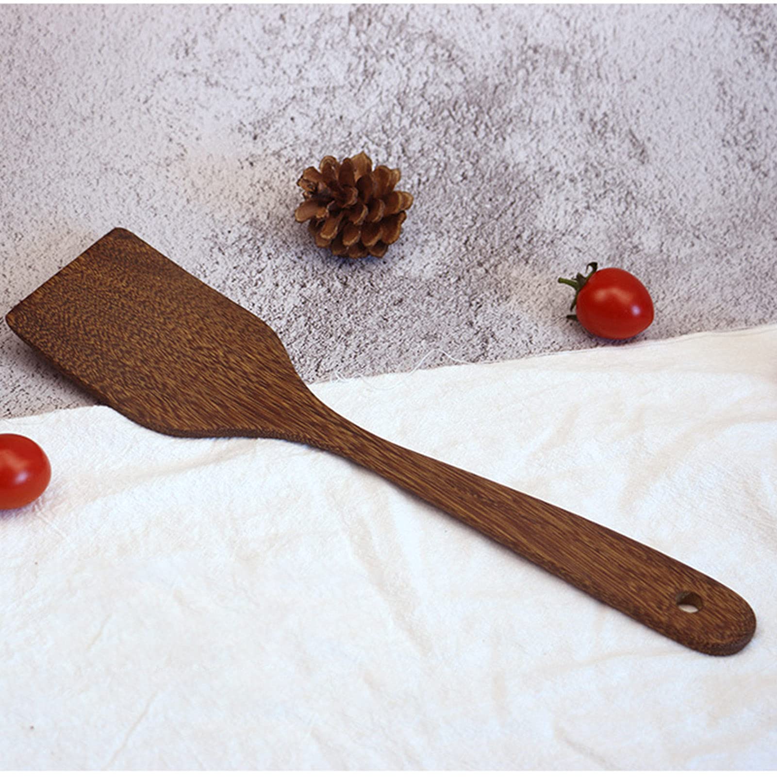 Küchenutensilien Set, Holzlöffel zum Kochen Naturholz Küchenutensilien Kochset Holz für die Küche Home Restaurant