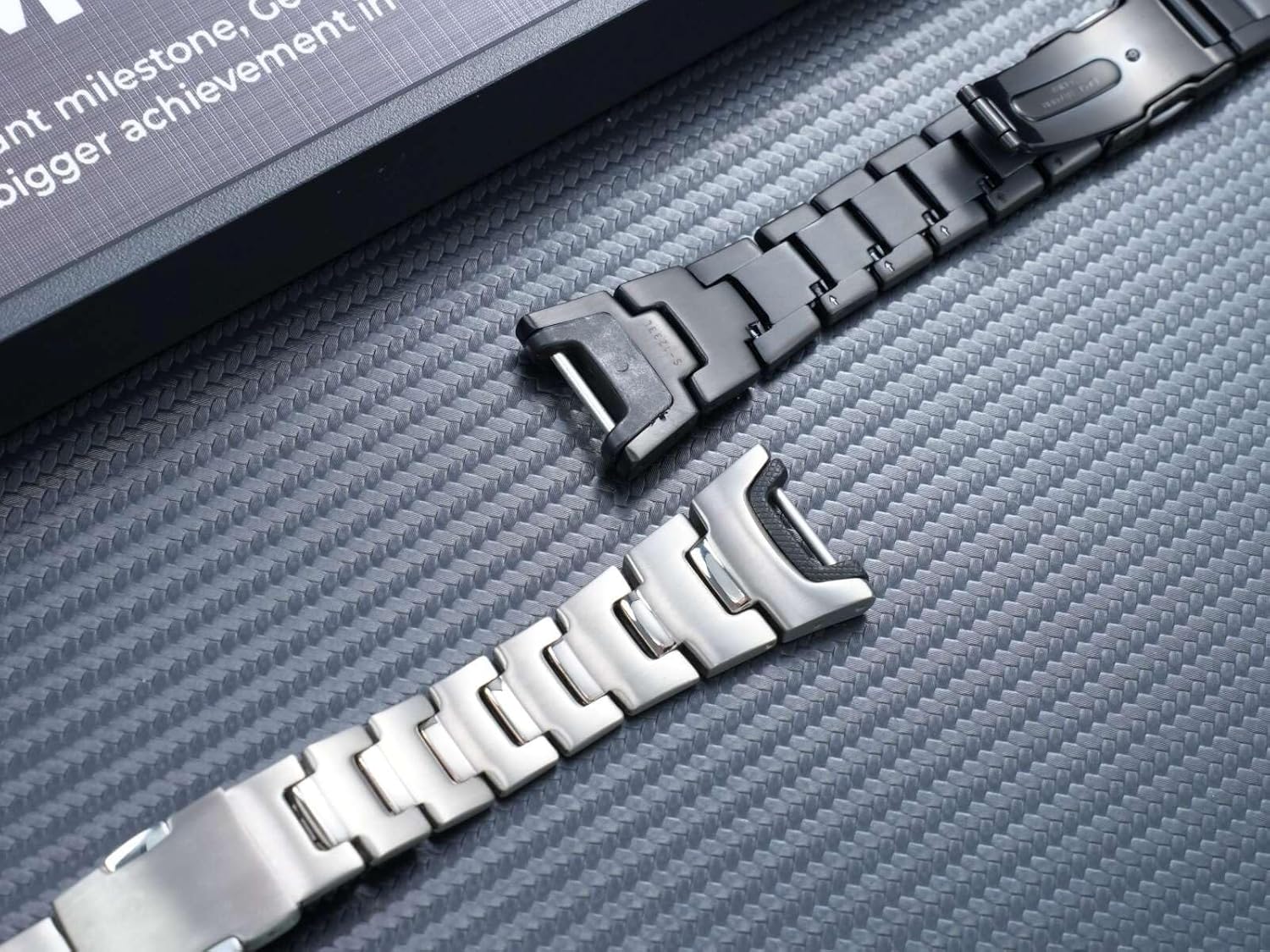 Compatible with Casio PRG-110T/Y, PRW-1300Y Series Strap, Modified Titanium Alloy Dedicated Notched Strap