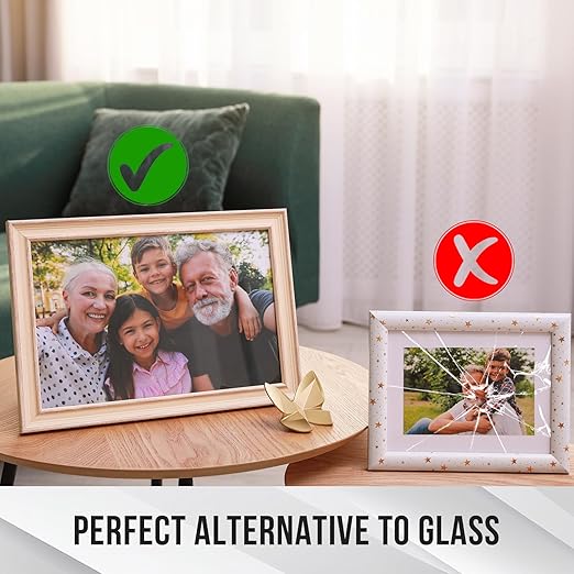 10 Láminas Delgadas de Plexiglás 30.5x30.5 cm Transparentes para Manualidades miniatura 4