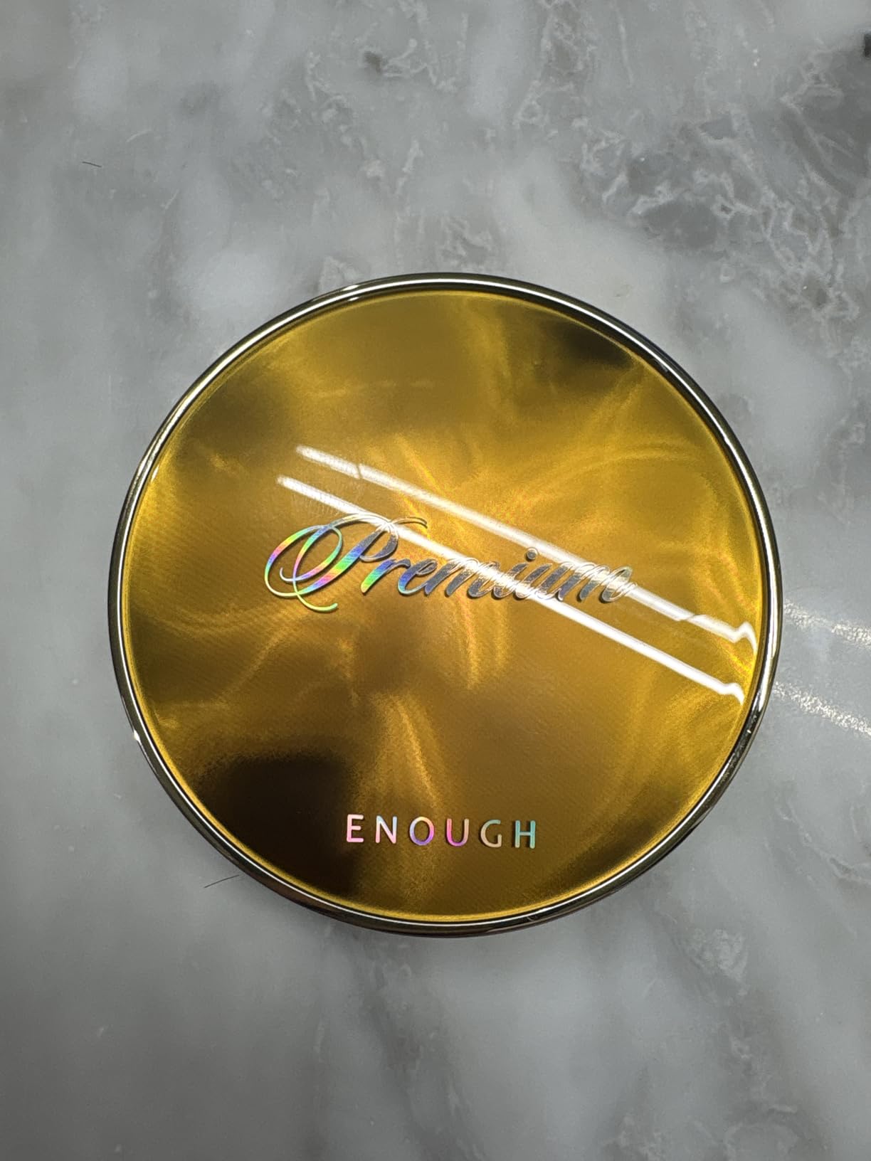 Enough Rich Gold Two Way Cake SPF50, Korean Makeup Setting Powder Foundation, Tattoo Cover Up, Sunscreen for Face, Loose Powder Makeup - Refill Including (#21 Transparent Beige, 0.39 oz)